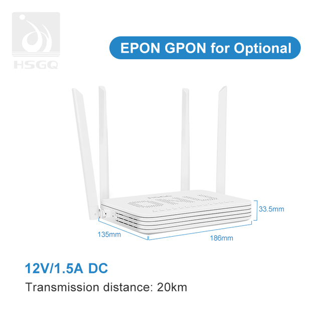 AX3000 WiFi double bande ONU personnalisé pour OLT