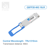 40G compatible 10gbase-LR SFP + 1310 nm 10 km Dom duplex