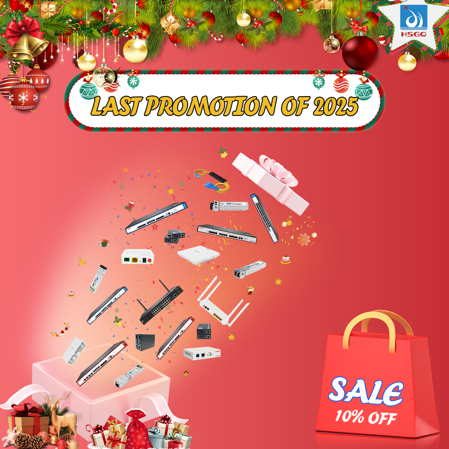 Offre spéciale de Noël HSGQ : une nouvelle génération d'équipements à fibre optique est arrivée !