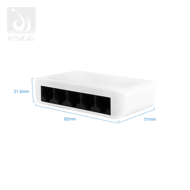 Mini commutateur Ethernet 5 ports gérés pour réseau domestique