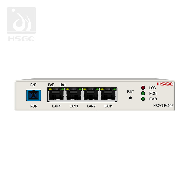 Fibre PoF ONU 4 ports pour la maison
