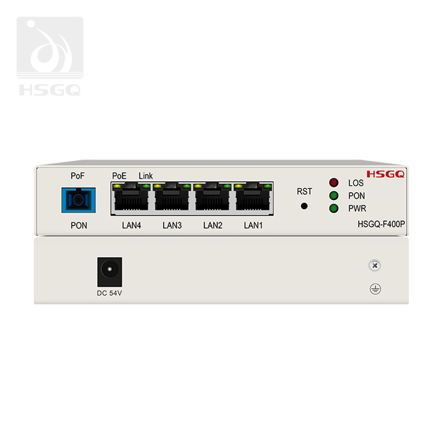 Fibre PoF ONU 4 ports pour la maison