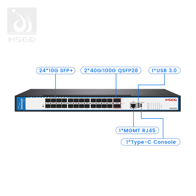 Commutateur de centre de données SFP 10G*24 ports 
