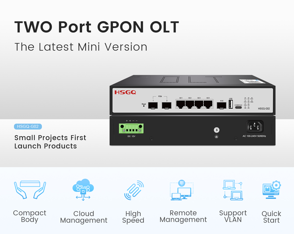2 ports Mini OLT GPON